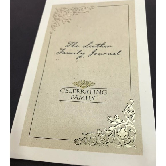 Once Upon A Family Leather Notebook Scrapbook - Picture 9 of 11